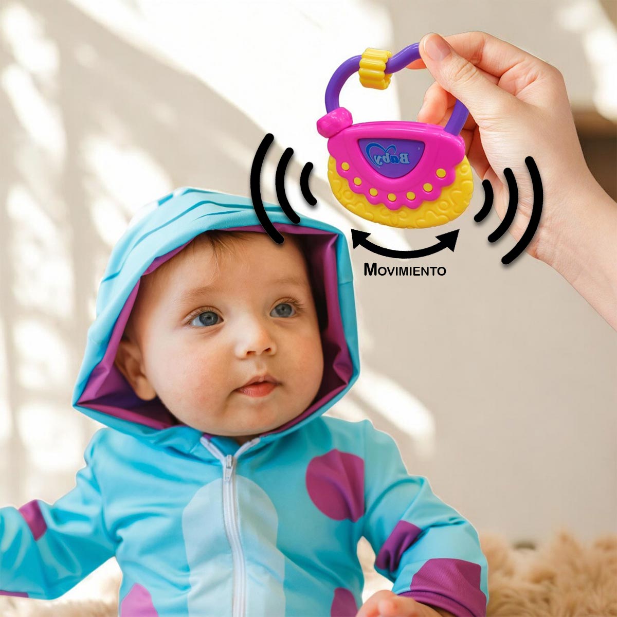 kit de 3 sonajeros para bebés juguete
