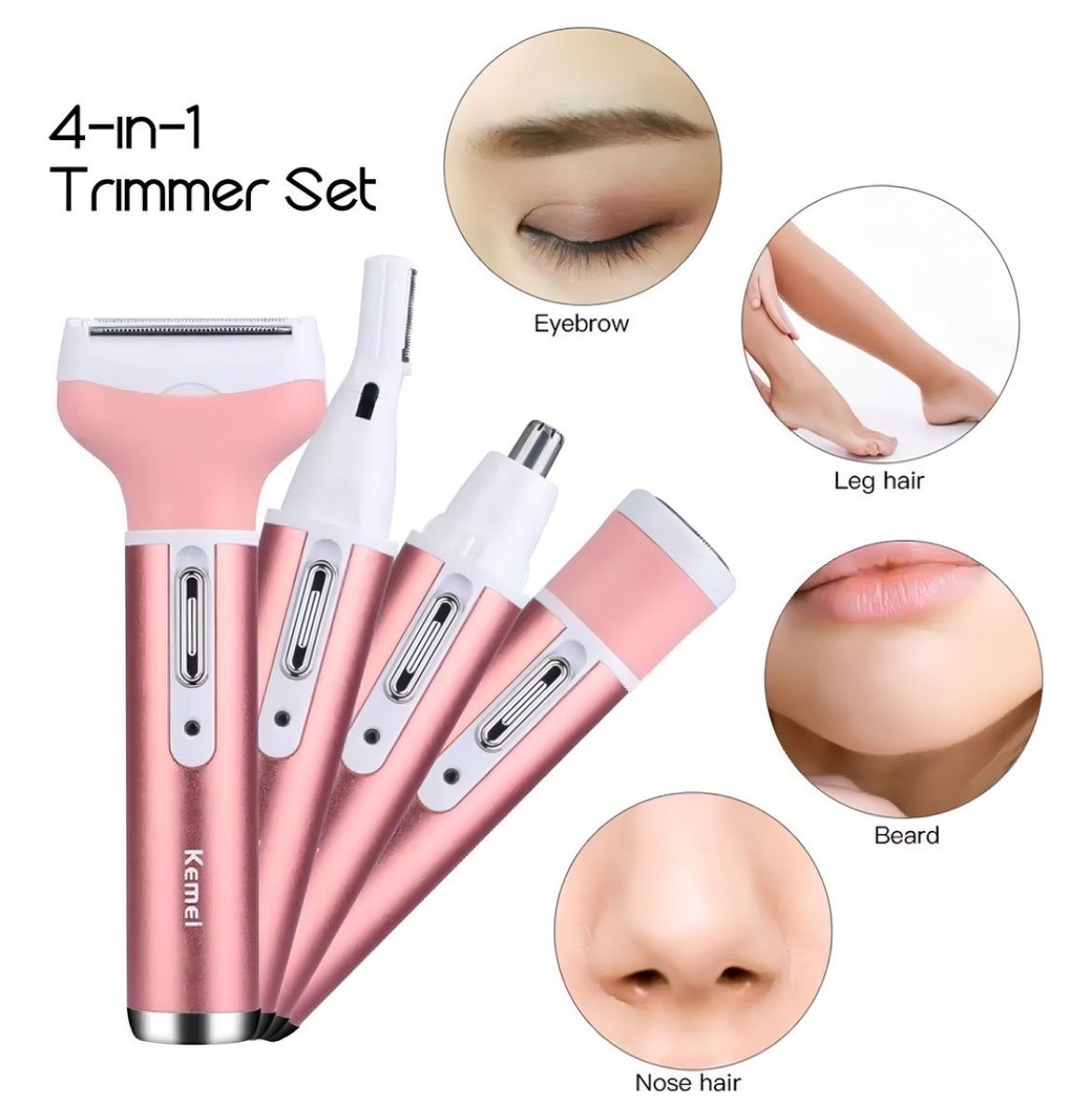 Depiladora Facial y Corporal 4 En 1